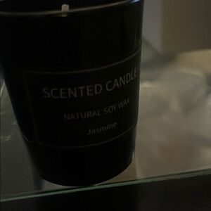 Black Scented Candle - Jasmine